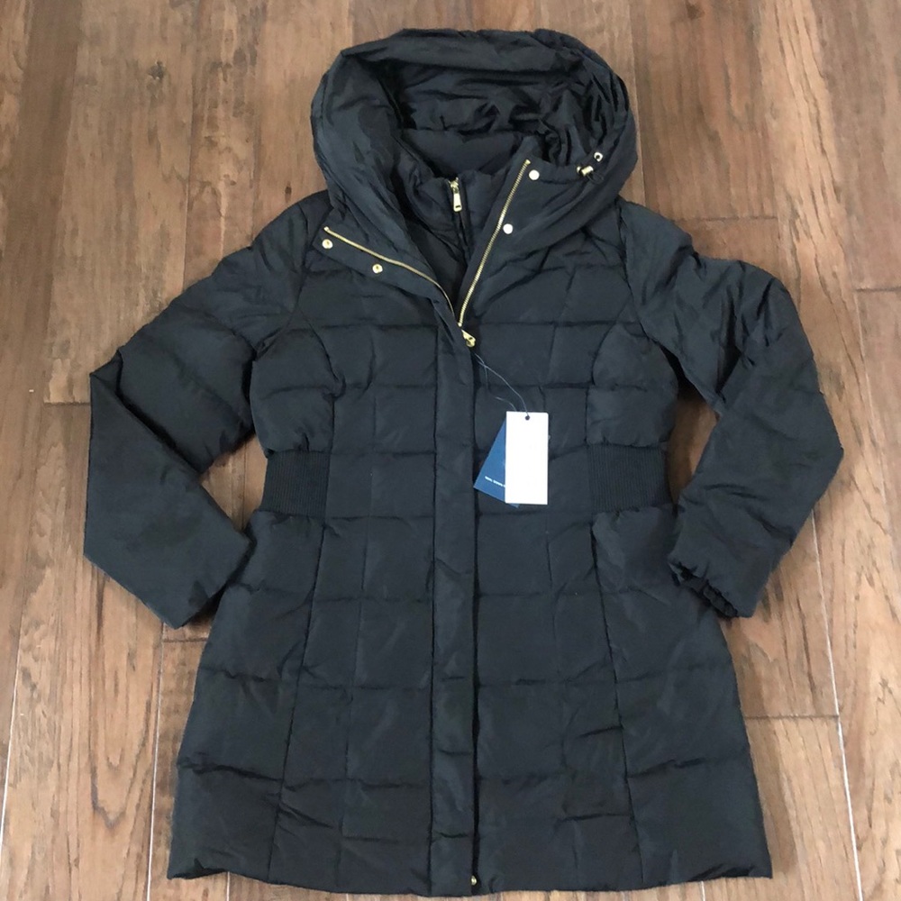 Cole Haan Hooded Down & Feather Jacket